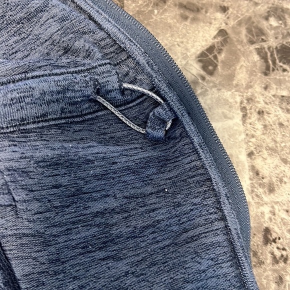 Athleta No Sweat Heather Blue Hooded Jacket. Size XXS - Picture 12 of 13